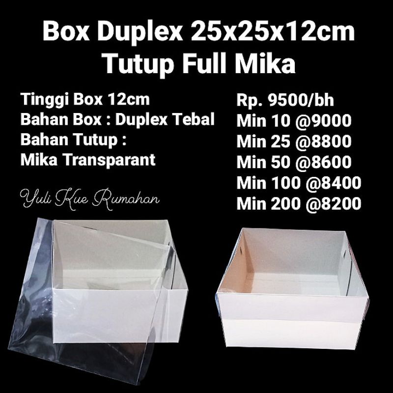 

Box Duplex 25x25x12cm Tutup Full Mika