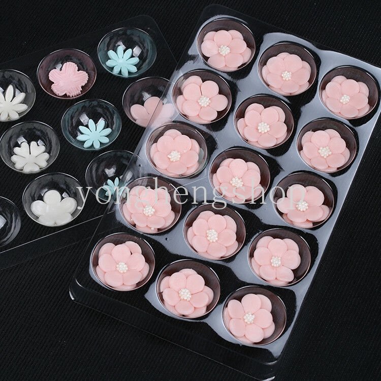 2pcs / set Rak Pengering Fondant Bentuk Kelopak Bunga Bahan Plastik Untuk Dekorasi Kue