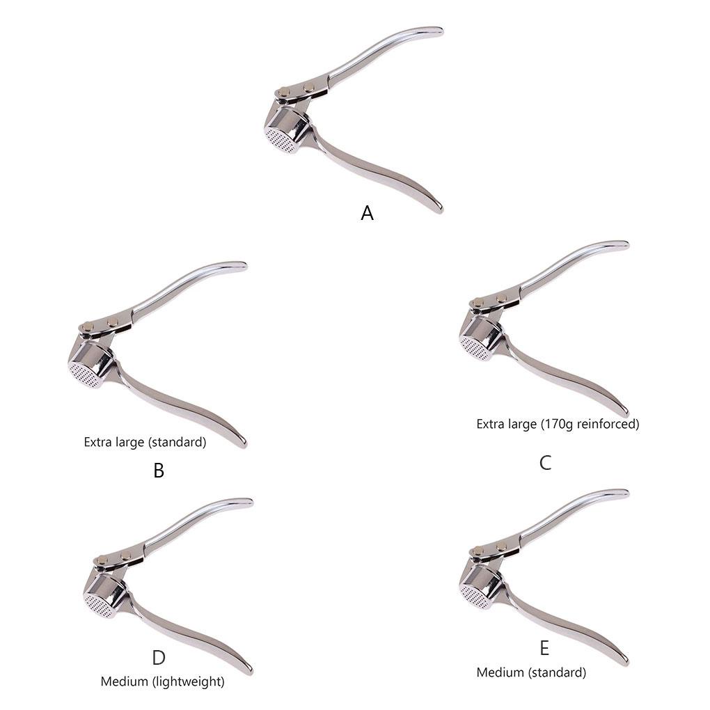 Anti Air Anti Korosi Garlic Press Penghancur Multifungsi Squeezer Masher Stainless Steel Mincer Silver Seperti Ditunjukkan