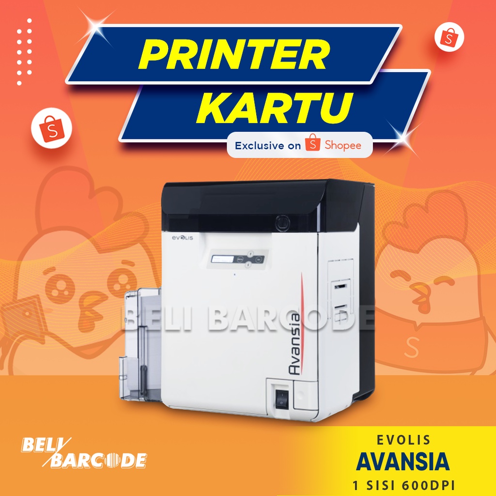 ID Card Printer Evolis Avansia Cetak Kartu Single Side Retransfer Film