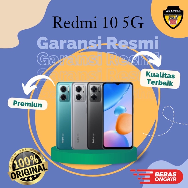 Redmi 10 5G 6/128 & 4/128 Garansi Resmi Tam