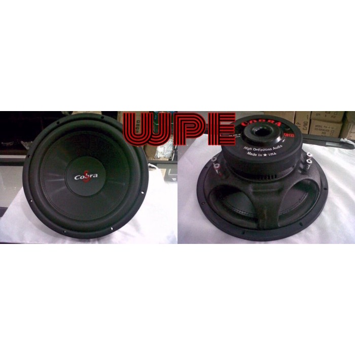 speaker subwoofer cobra 12 inch cb 1229 dc/cb1229 dc made in usa
