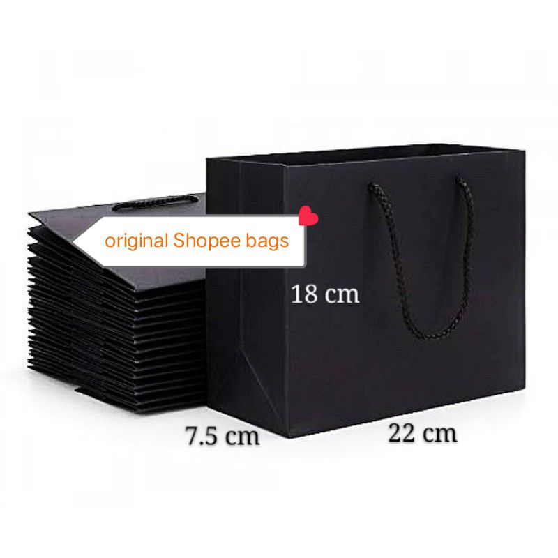 

kwalitas terbaik Paperbag Hitam Doff. Tas souvenir. Tas Belanja. Goodie bag.