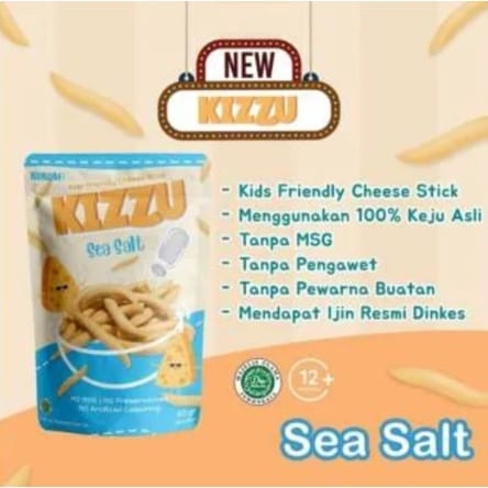 Kokobi Kizzu Cheese Stick 60gr | Snack Stik Keju  - Cemilan Sehat Anak