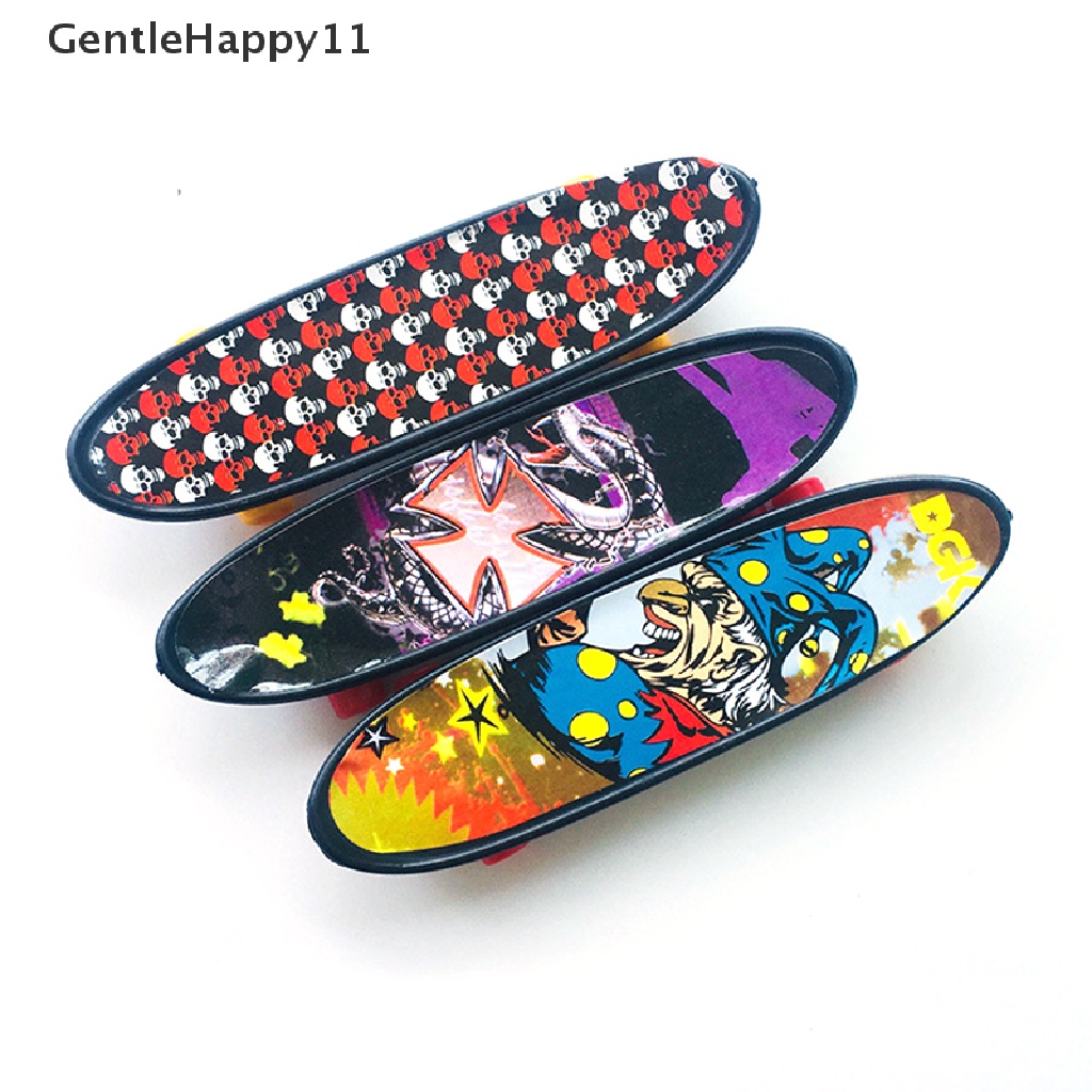 Gentlehappy 1pc Fingerboard Mini Creative Fingertips Skateboard Jari Plastik Skate Scooter id