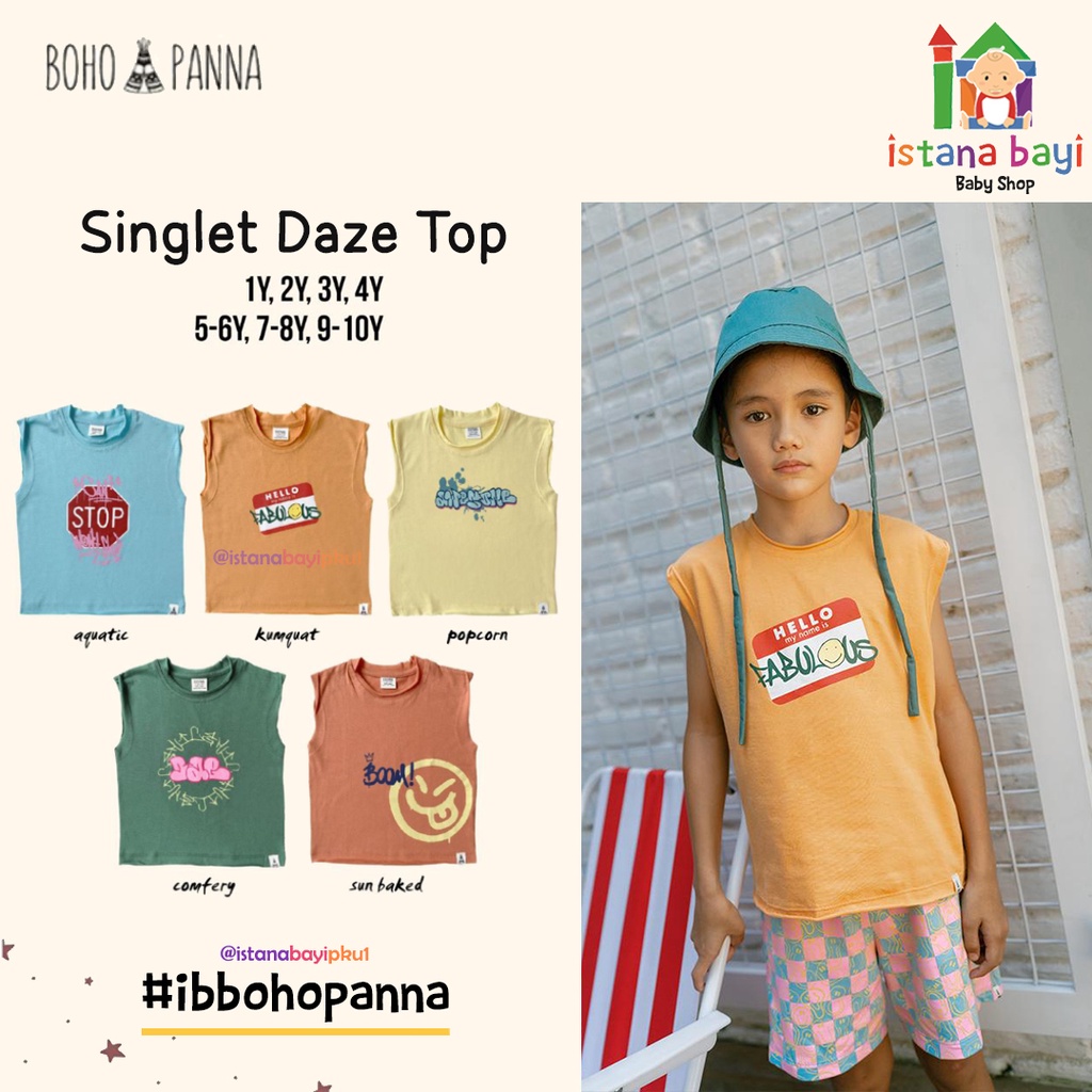 BOHOPANNA - SINGLET DAZE - Atasan Anak