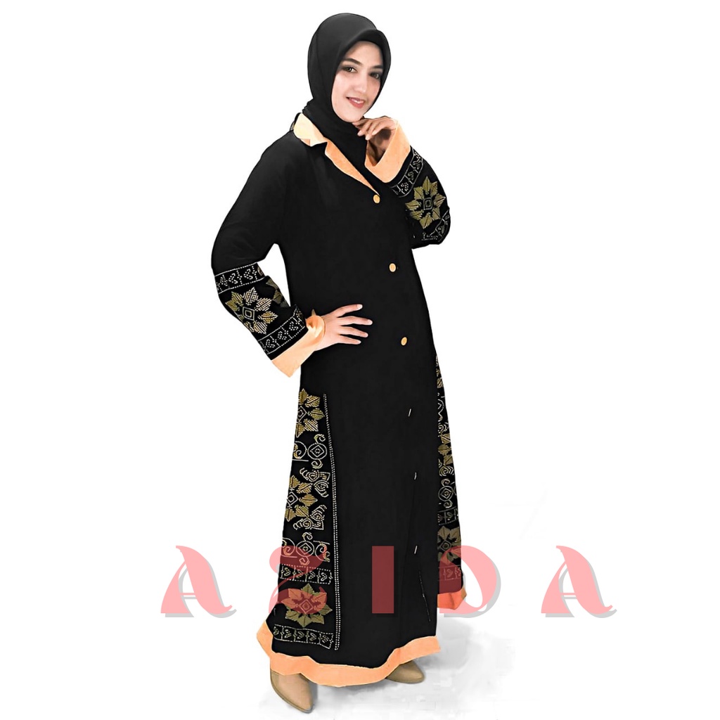 Gamis Kerah Kemeja Gamis Hitam Remaja Abaya Hitam Polos Abaya Hitam Turkey Modern