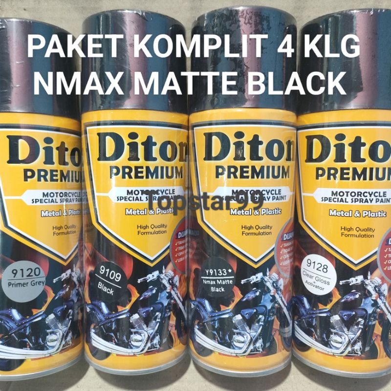Jual Pilok Cat Diton Premium Paket Komplit 4 Kaleng Nmax Matte Black