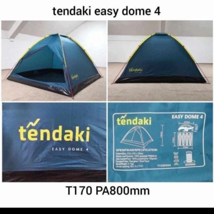 TENDAKI EASYDOME 4 EASY DOME 4 TENDA DOME 4 - 5 ORANG