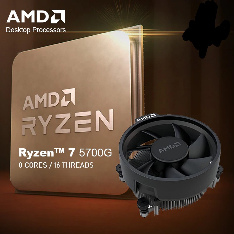 Processor AMD AM4 Ryzen 7 5700G Wraith Cooler - Original