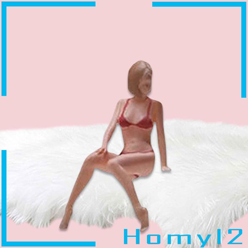 Homyl2 Miniatur Figur Wanita Multifungsi Skala 1 / 64 Untuk Lansekap Mikro / Taman DIY