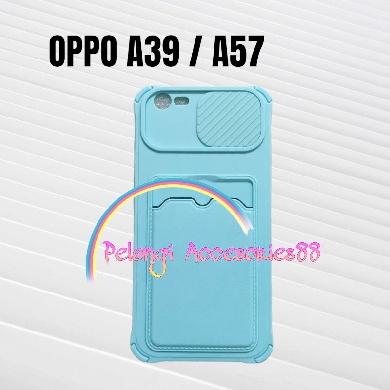 CASE OPPO A39 / A57 ( 2018) CASE SOFTCASE SLEDING WARNA WARNI