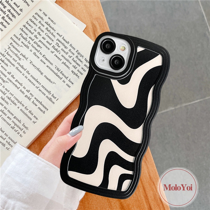 Soft Case TPU Motif Zebra Untuk iPhone 11 XR 12 13 14 Pro MAX 14 Plus 6 6s 7 8 Plus X XS MAX SE 2020