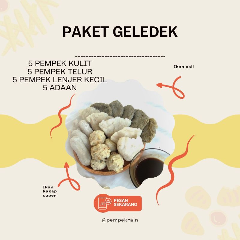 

Pempek Palembang (PAKET GELEDEK)