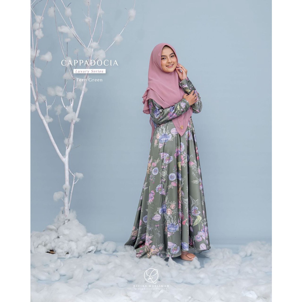 CAPPADOCIA DRESS ONLY BY KICIKS MUSLIMAH/GAMIS MOTIF PREMIUM/GAMIS MOTIF/GAMIS KONDANGAN/ORIGINAL