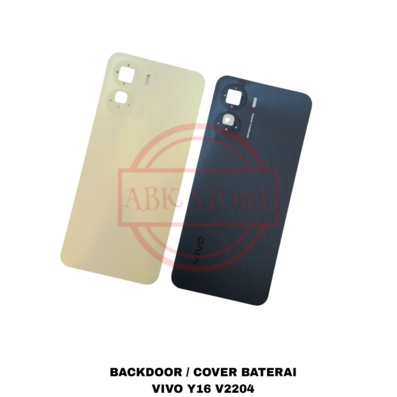 TUTUP BELAKANG BACKDOOR BACKCOVER VIVO Y16 V2204 COVER BATERAI BACK CASING