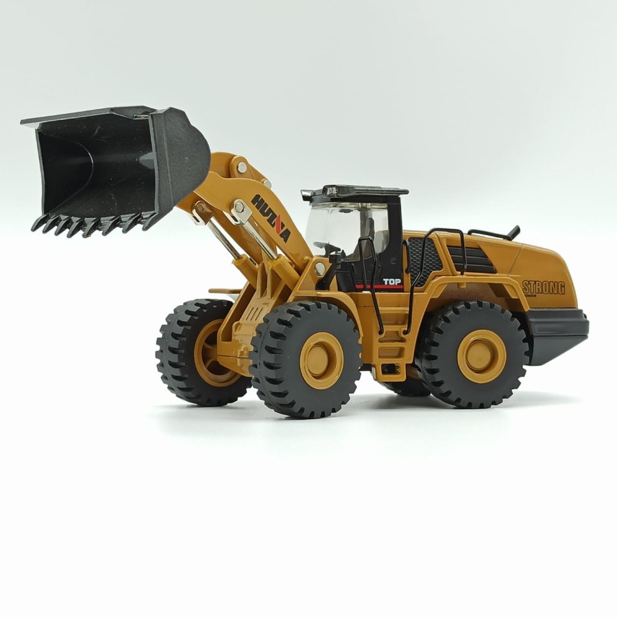 Huina 1714-2 DieCast Bulldozer Metal Scale 1:50 HuiNa Toys Die-Cast Mainan Bulldozer