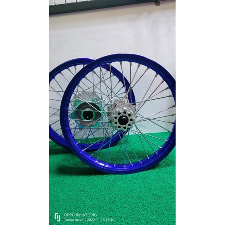 VELG SET WHEELSET CRF150L SEMI CACING 215/250 TANPA BAN