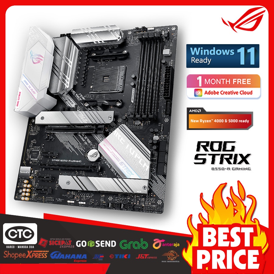 Jual Motherboard ROG STRIX B550-A GAMING -AMD B550 Ryzen AM4 Gaming ATX ...