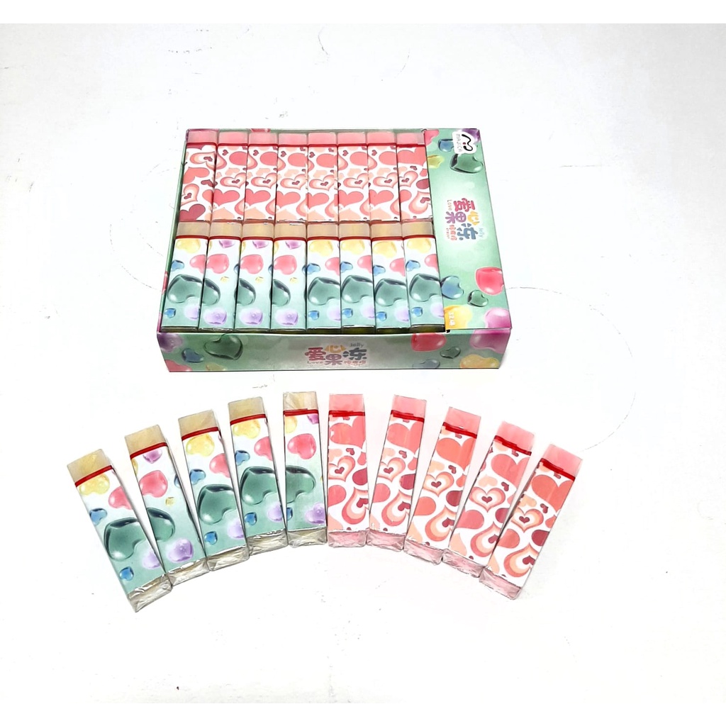 

HARGA GROSIR (1KOTAK/ 32PCS ) PENGHAPUS ERASER BESAR KARAKTER LOVE DAN DINOSAURUS 6.5X1.7X1.5CM