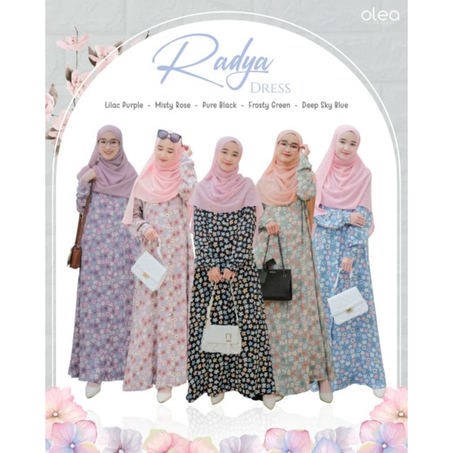 Radya Dress By D'Olea / gamis kekinian / gamis simpel