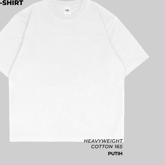 KAOS POLOS JIPCLO RETRO (OVERSIZED) PUTIH - Putih, L