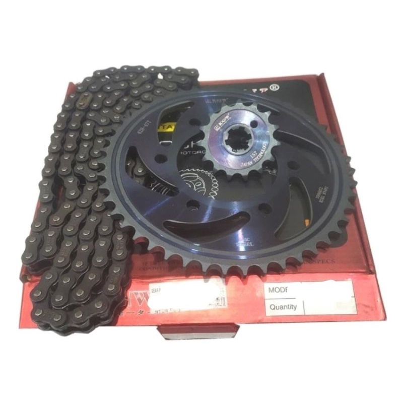 Gir Paket KGW 3kg Paket Set Gir dan Rantai Motor Titanium Termurah