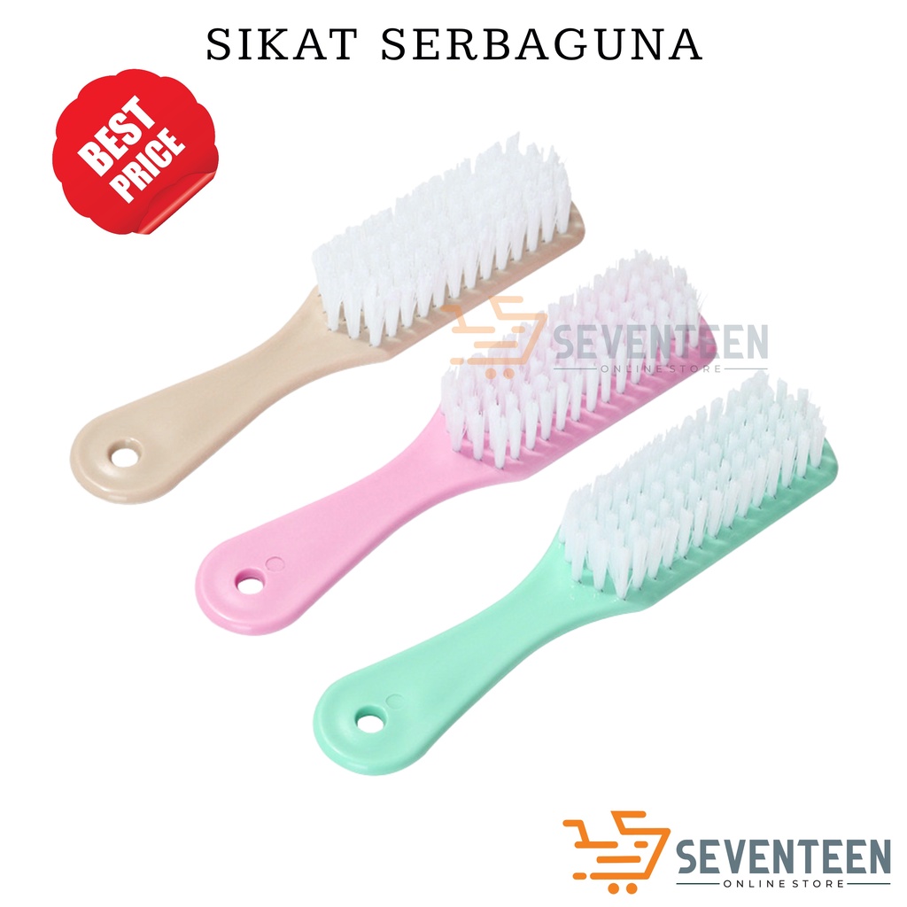 SEVENTEEN SIKAT SEPATU SANDAL SERBAGUNA SIKAT GAGANG PEMBERSIH PAKAIAN LANTAI KERAMIK WASTAFEL SIKAT WAJAN DAPUR MULTIFUNGSI SHOE BRUSH