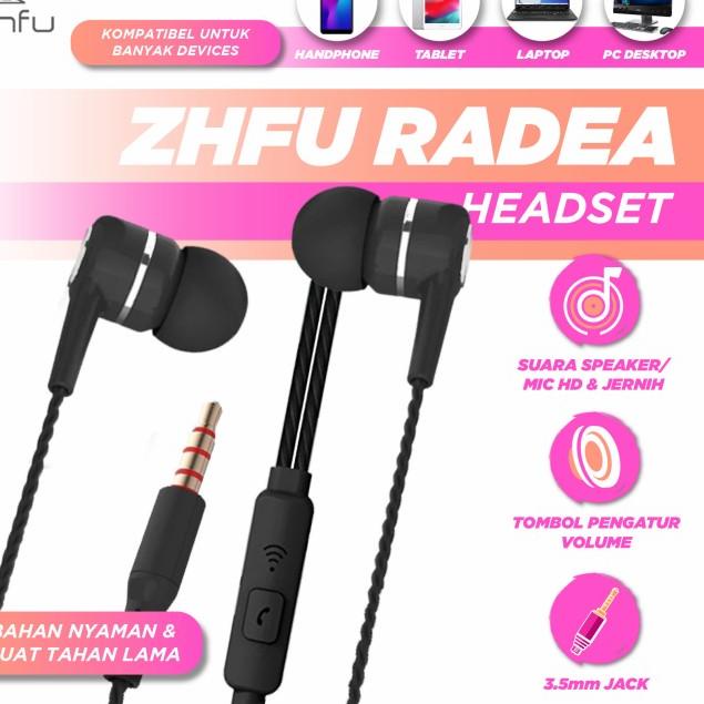 ZHFU RADEA PREMIUM EARPHONE HEADSET HANDSFREE ULTRA BASS