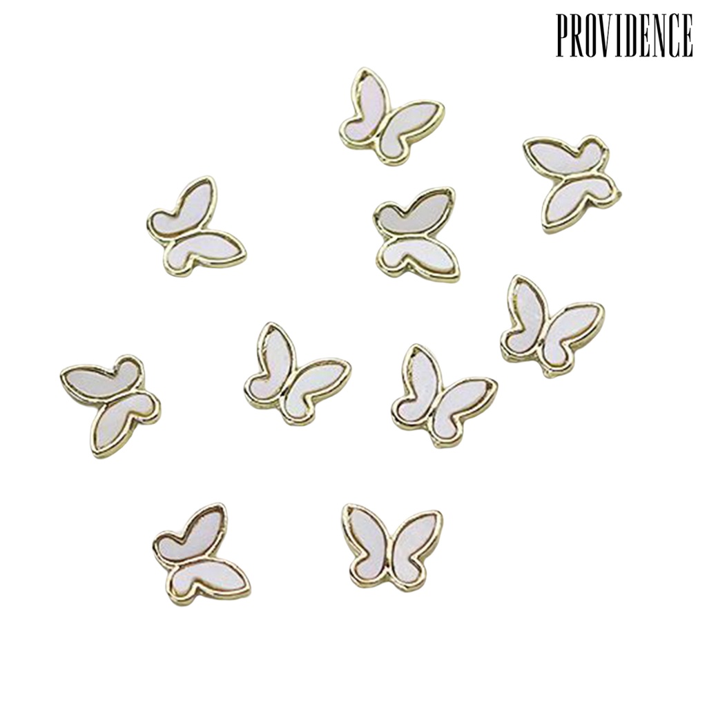 10 Pcs Kupu-Kupu 3D Glitter Shining Tiga Dimensi Nonfalling Untuk Dekorasi Manicure