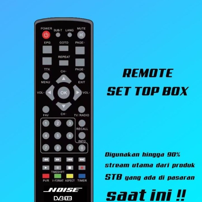 READYSTOCK remote set top box noise welhome remote stb BERKUALITAS
