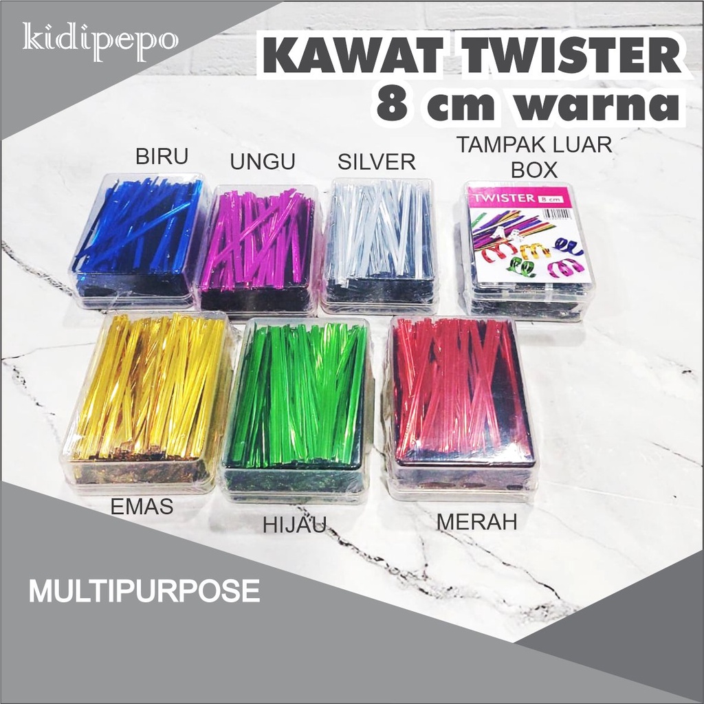 

KAWAT TWISTER WARNA - 8 CM