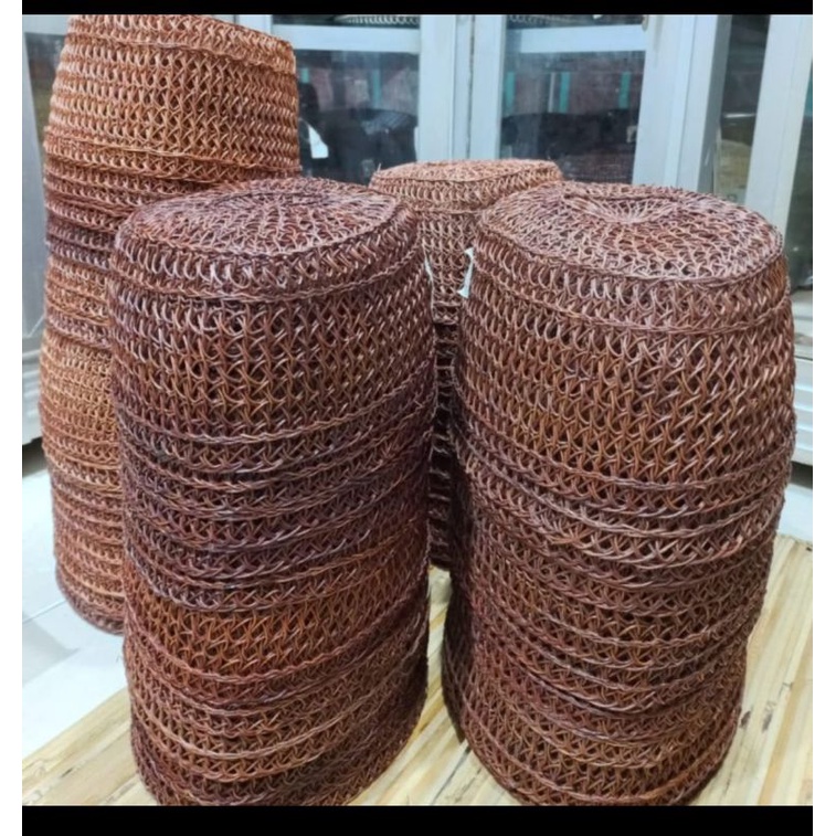 Peci/kopiah Rotan Coklat kodian