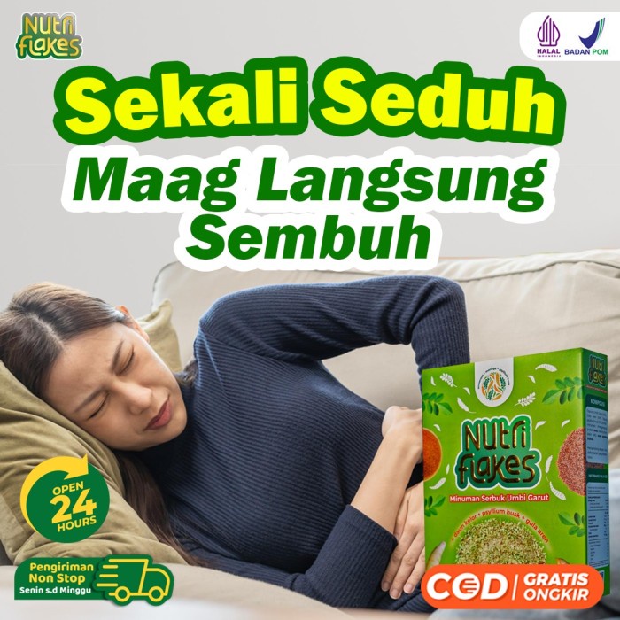 

Sereal Nutriflakes - Sereal Sehat Atasi Maag / Asam Lambung / Begah / Kembung