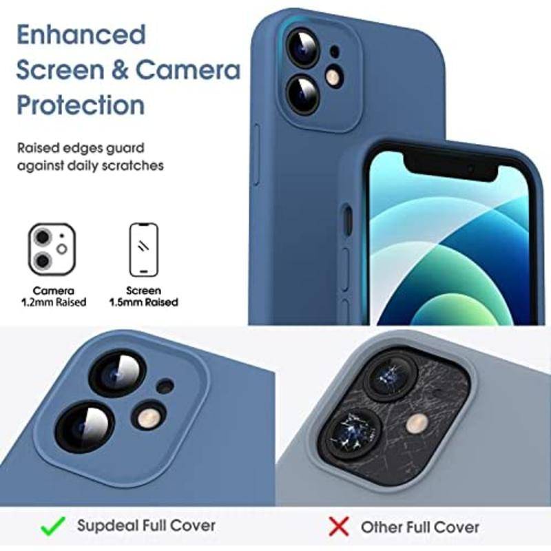 Case Pelindung Kamera Bahan Silikon Cair 4 Lapis Anti Sidik Jari Built-in Microfiber Untuk iPhone 11 Pro Max 6 6s 7 8 Plus X XS Max XR SE 2022