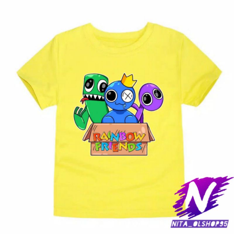 baju anak rainbow friends kaos anak rainbow friends baju rainbow friends game Roblox terbaru