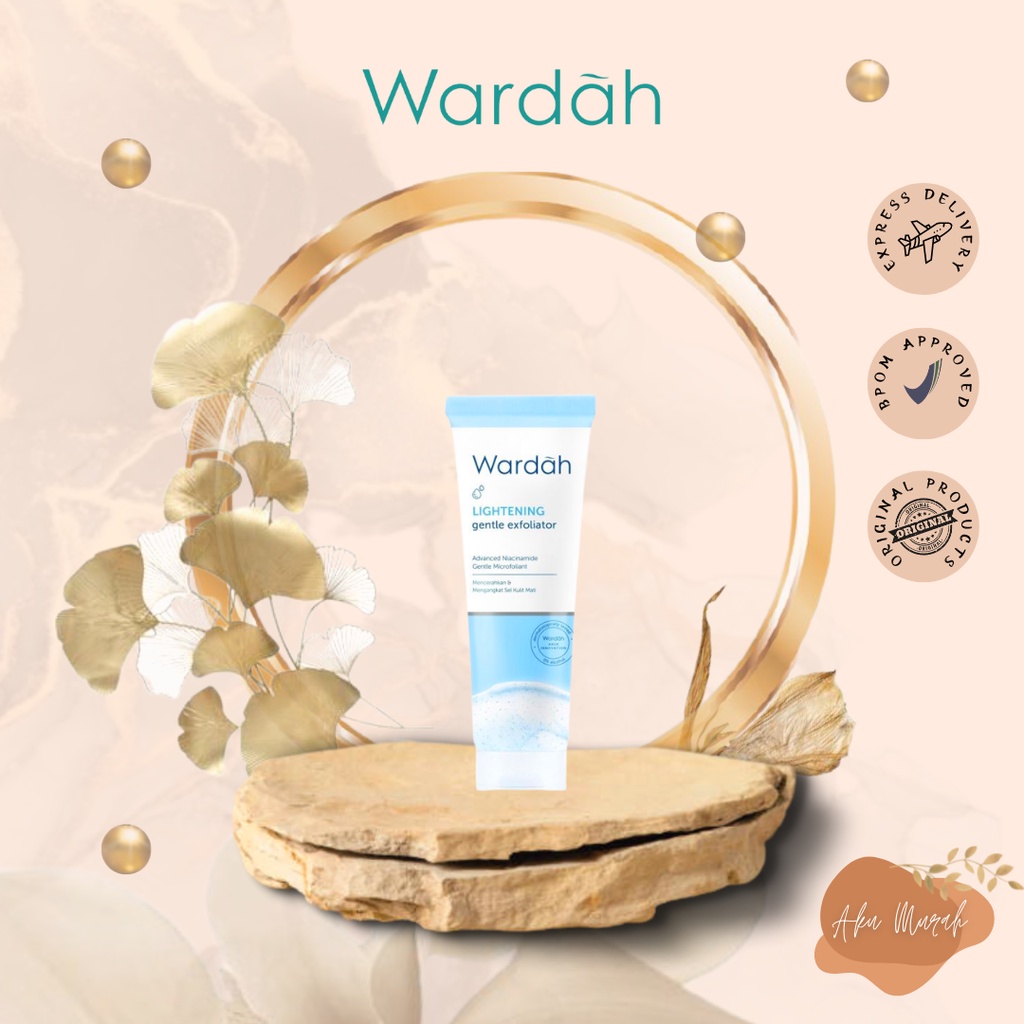 ✨ AKU MURAH ✨ Wardah Lightening Gentle Exfoliator 50 ml / Scrub Wajah