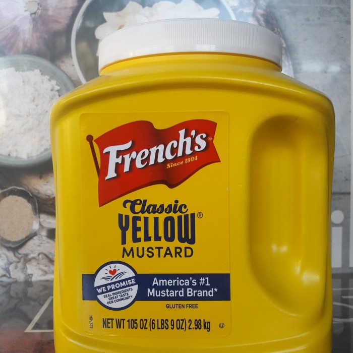 

FRENCH'S CLASSIC YELLOW MUSTARD - 2.98 KG / YELLOW MUSTARD CLASSIC