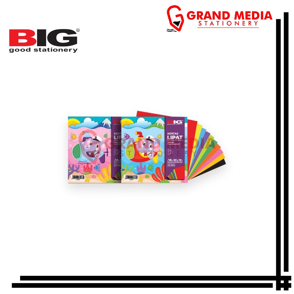 

[GRAND MEDIA] KERTAS LIPAT / ORIGAMI BIG 2 SISI 14x14 50 LEMBAR