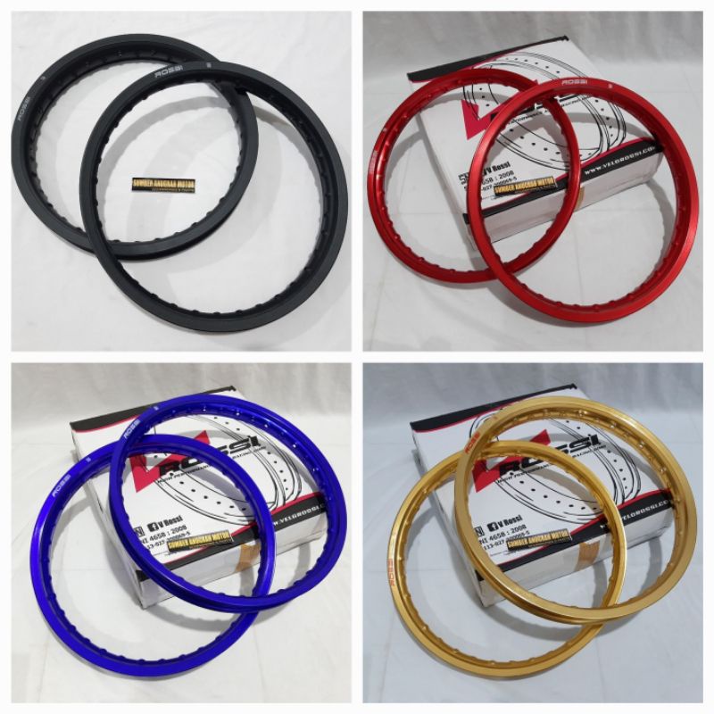 LINGKARAN VELG ROSSI UKURAN 160/160-17 & 160/185-17 / 160 185 17 / Rxk F1zr Jupiter z mx new vega r 