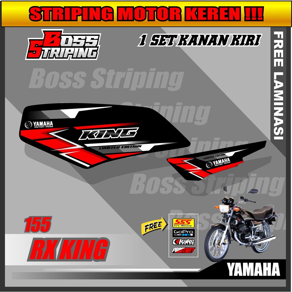 Striping RX KING - Stiker Sticker List Variasi Semi Full Motor Yamaha Rx King