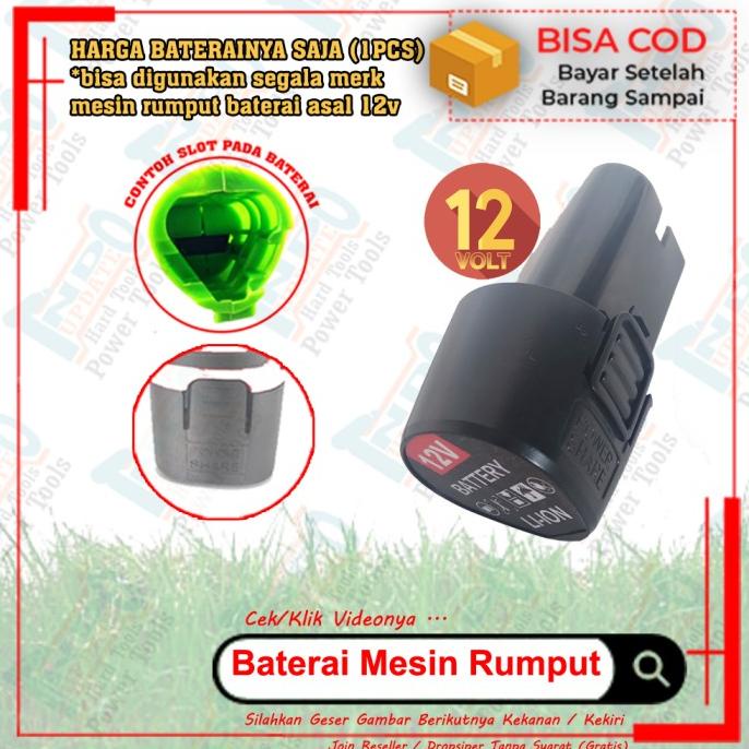 Baterai Rumput Mesin Potong Kebun Cordless 12v Casan 12 Volt barang laris