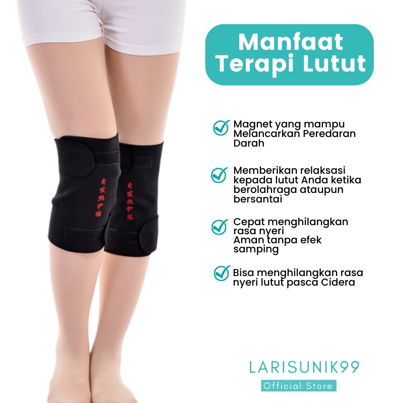 Terapi Lutut KneeCare Theraphy Deker Lutut Alat Terapi Pelindung Lutut Original 1 Pasang