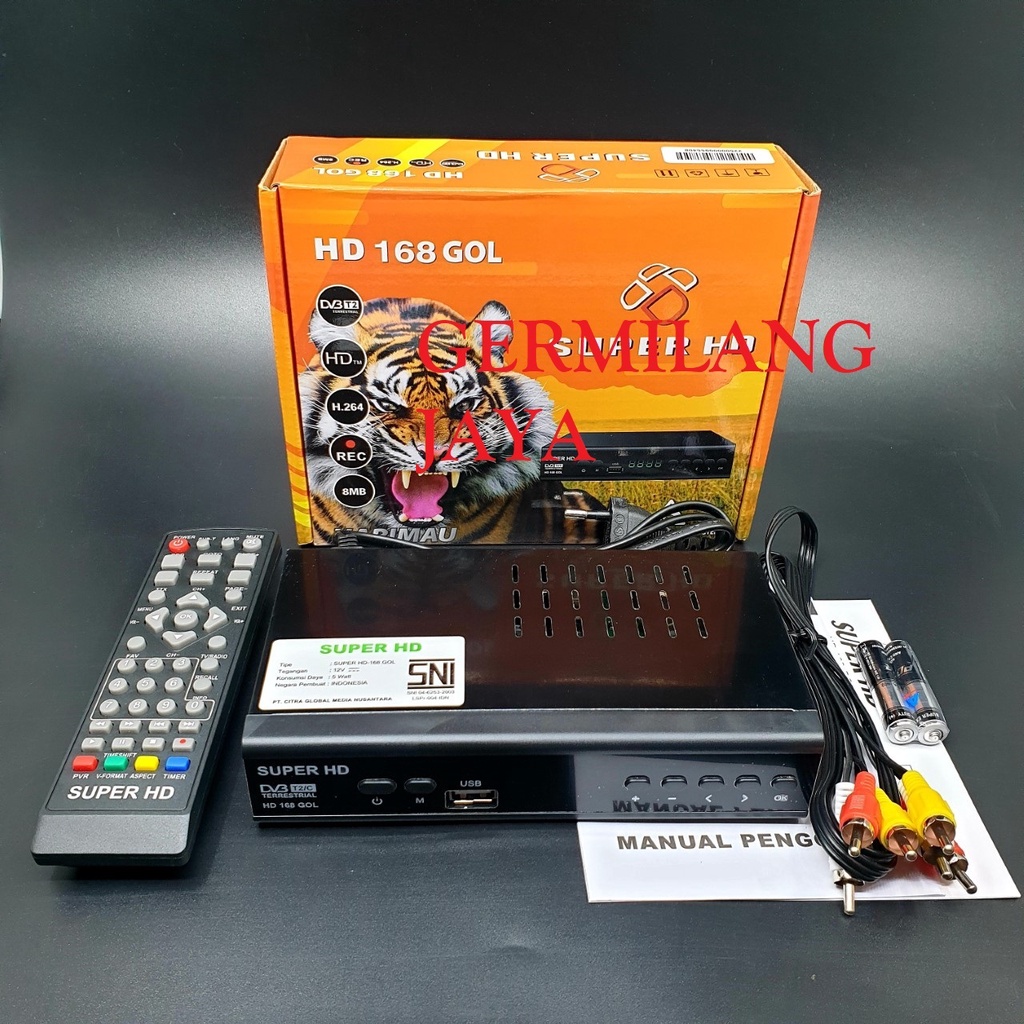Super HD DVBT2 HD 168 GOL HARIMAU
