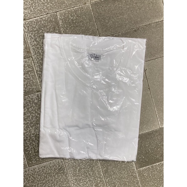 KAOS OBLONG PENDEK PUTIH POLOS MERK SHANGHAI (KAOS GAGGI)