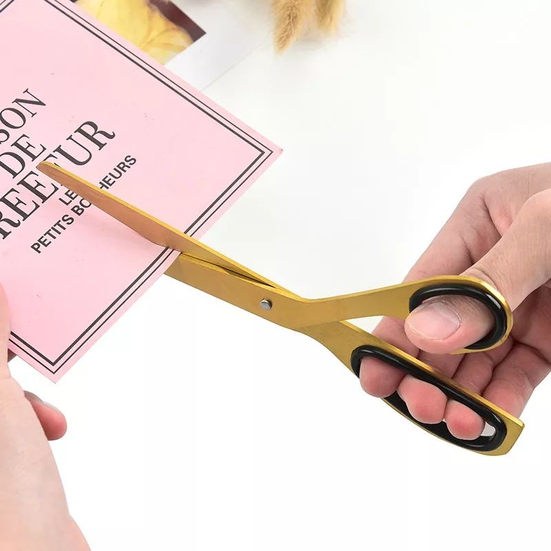 GUNTING GOLD Aesthetic Gold Plated Scissors Work School Scissors