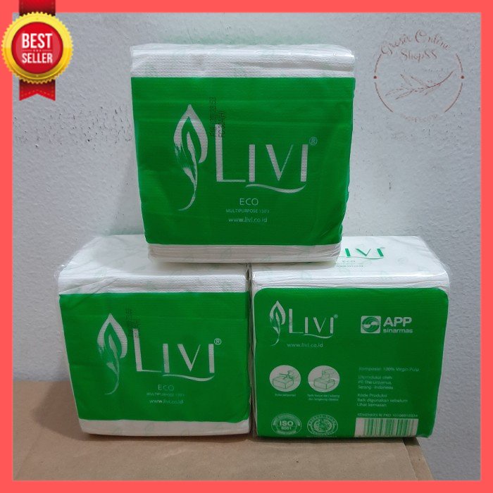 GOS -F113- Tisu Kotak Meja 150L - Tissue Tangan - Tissue Meja - Tisu Livi Eco Multipurpose