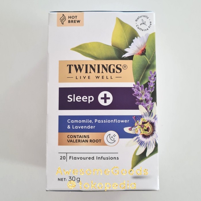 

TWININGS LIVE WELL HOT BREW SLEEP + PLUS 20 TEA BAGS