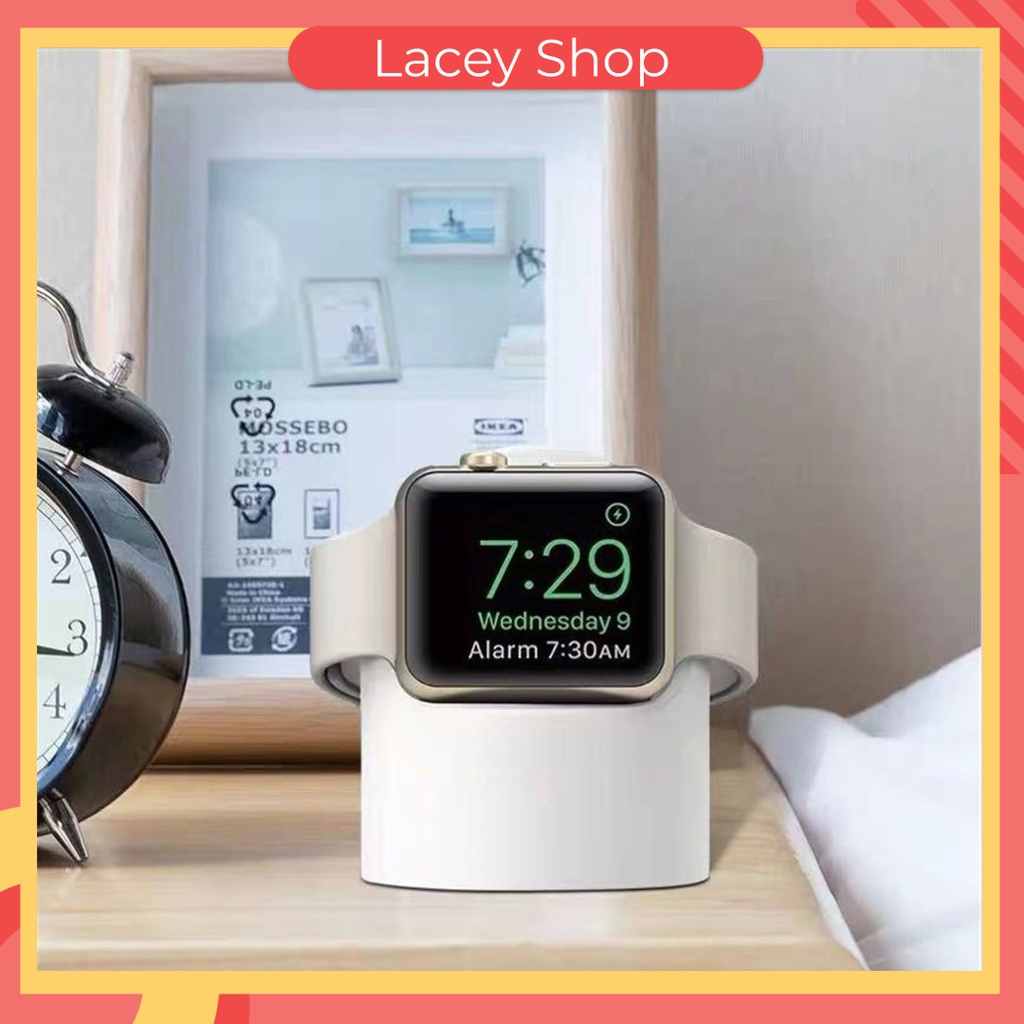 Charger Standing Jam Tangan iWatch 1 2 3 4 5 6 7 SE Bahan Silikon