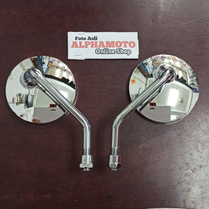 Spion Kaca Spion Bulat Klasik Pendek W175 Scoopy Classic Chrome Cb 100